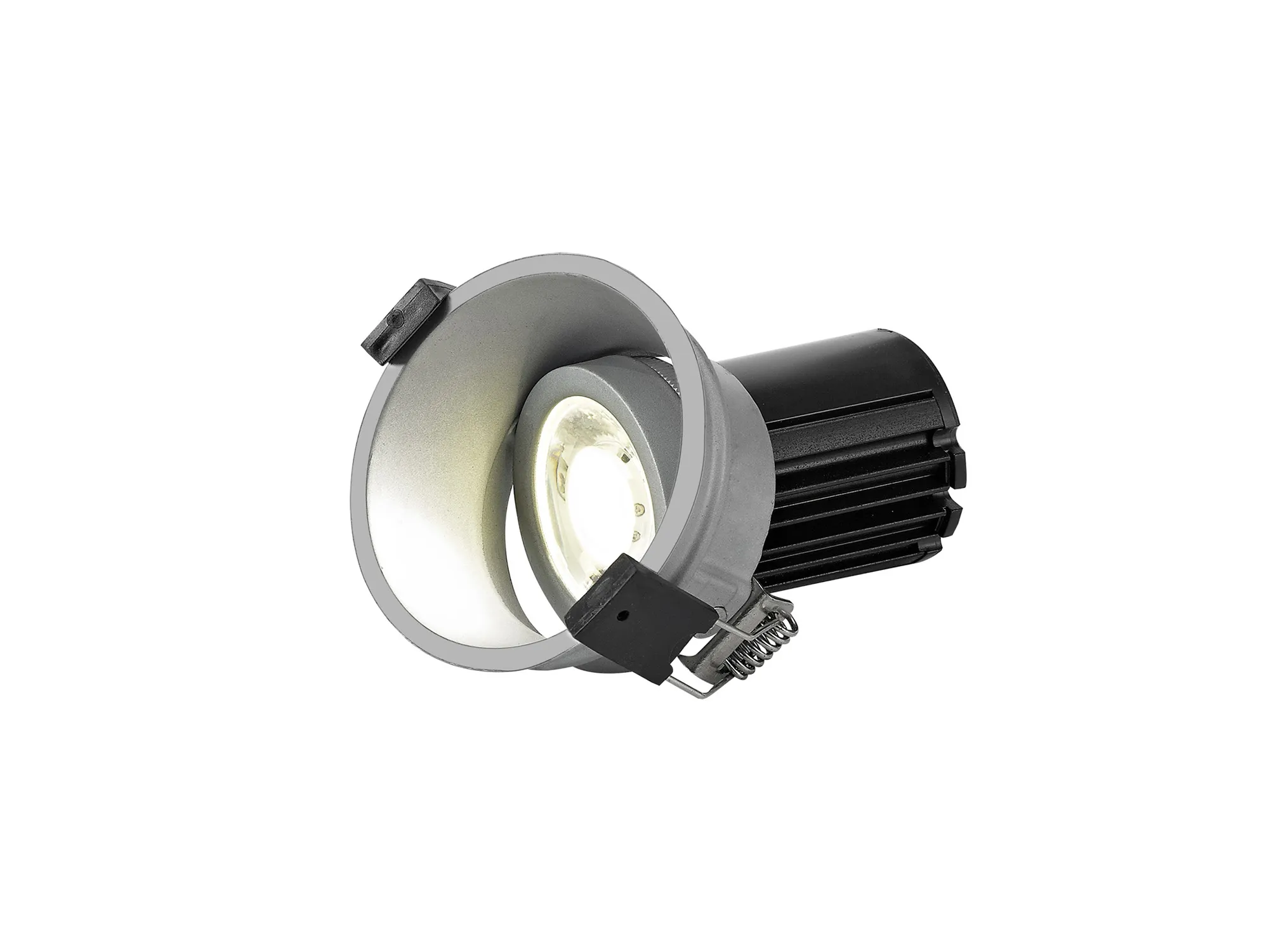 DM200916  Bania A 10 Tridonic powered 10W 2700K 750lm 12° CRI>90 LED Engine Silver Adjustable Recessed Spotlight, IP20